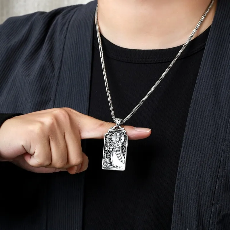 CUTE DAME S999 Sterling Silver Necklaces Unisex Silver-4