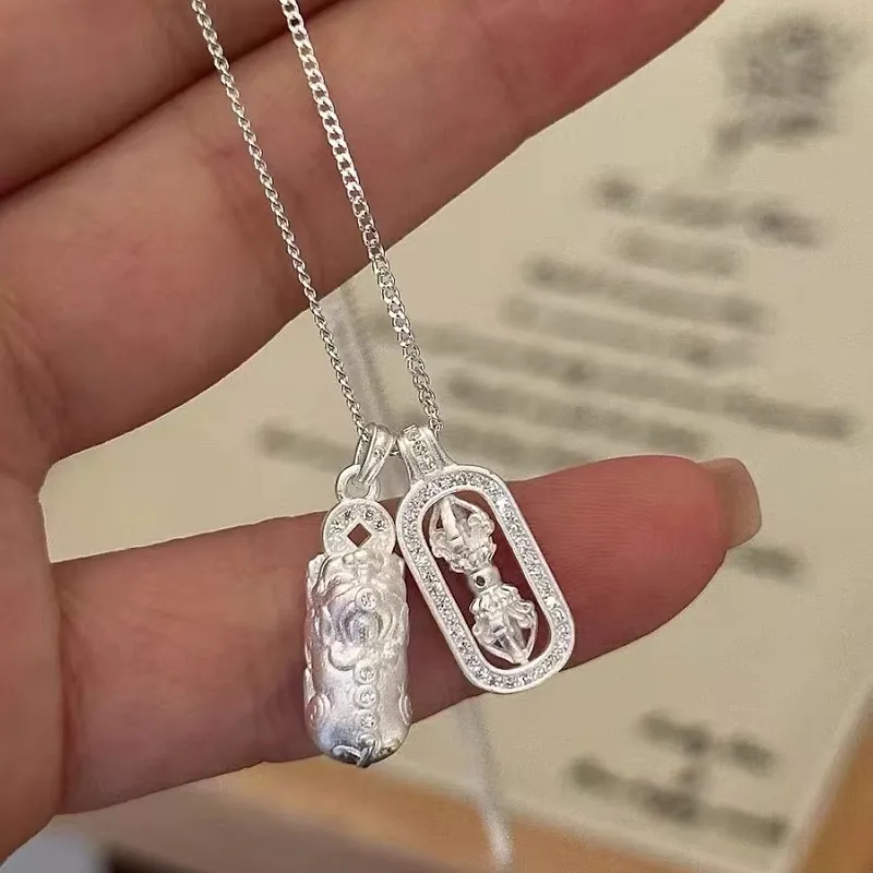 CUTE DAME S990 Sterling Silver Necklaces Women's Silver-3