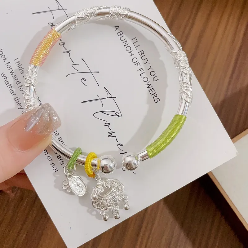 CUTE DAME S999 Fine Silver Sterling Silver Bracelets Women's Silver-2