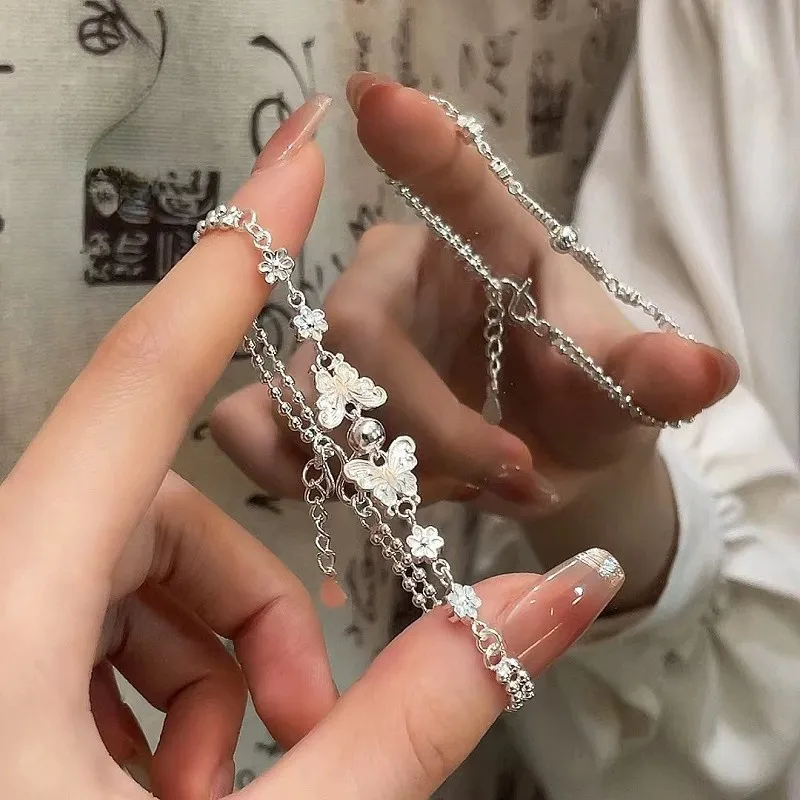 CUTE DAME S990 Pure Silver Bracelets Women's Silver-3