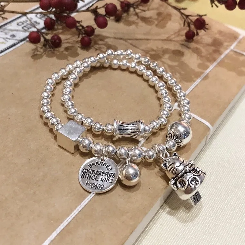 CUTE DAME S999 Pure Silver Bracelets Women's Silver-1