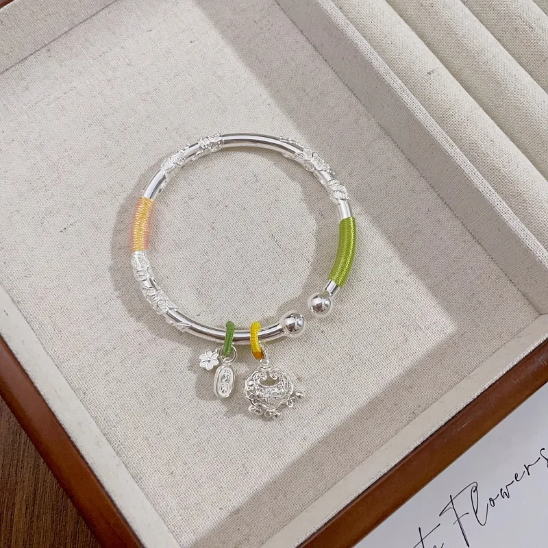 CUTE DAME S999 Fine Silver Sterling Silver Bracelets Women's Silver-4