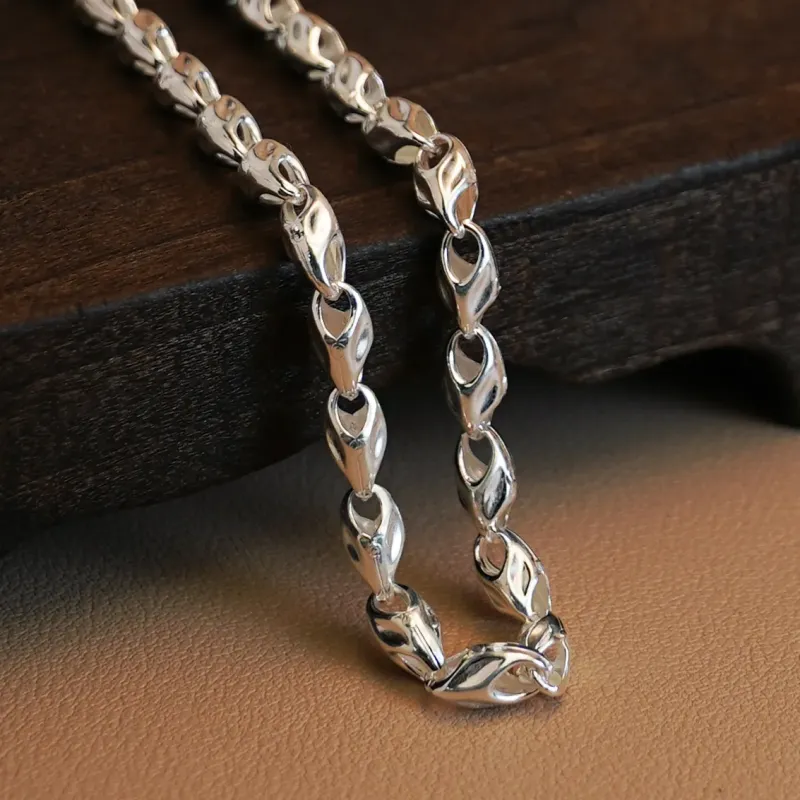 CUTE DAME Sterling Silver Necklaces Unisex-2