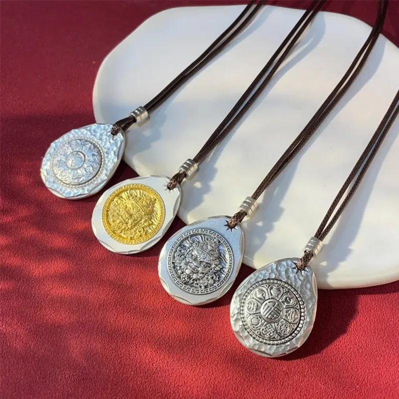 CUTE DAME Sterling Silver Necklaces Unisex-11