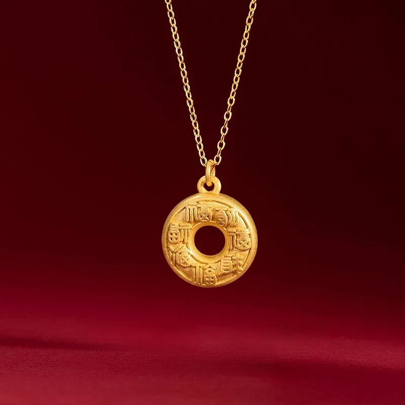 CUTE DAME S999 Sterling Silver Necklaces Women's Gold-1