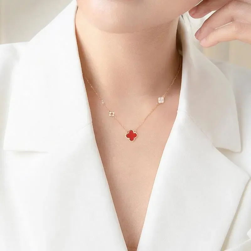 CUTE DAME Sterling Silver Necklaces Women's-9