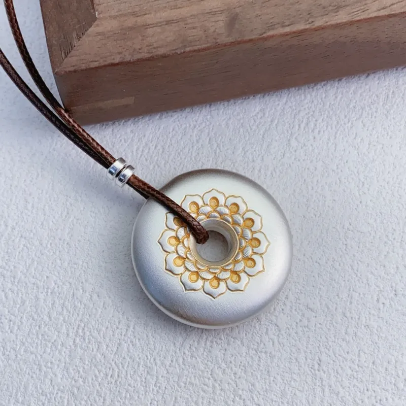 CUTE DAME S999 Fine Silver Sterling Silver Necklaces Unisex Silver-4