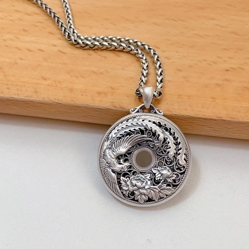 CUTE DAME S999 Sterling Silver Necklaces Unisex Silver-3