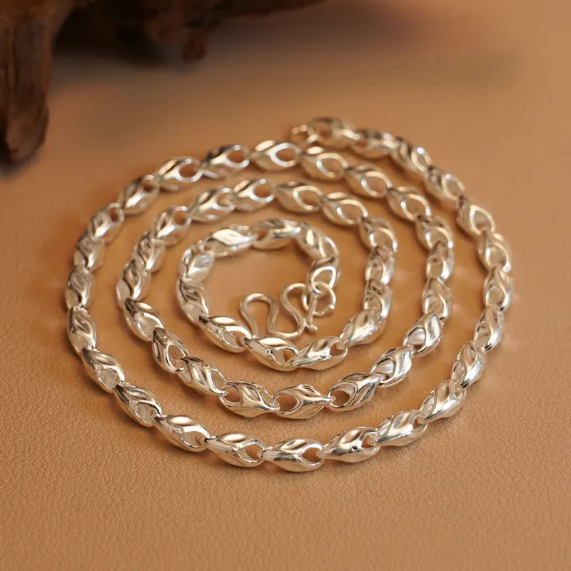 CUTE DAME Sterling Silver Necklaces Unisex-5