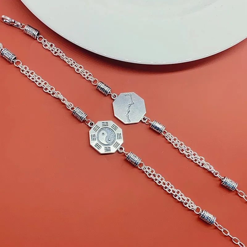 CUTE DAME S999 Pure Silver Bracelets Unisex Silver-3