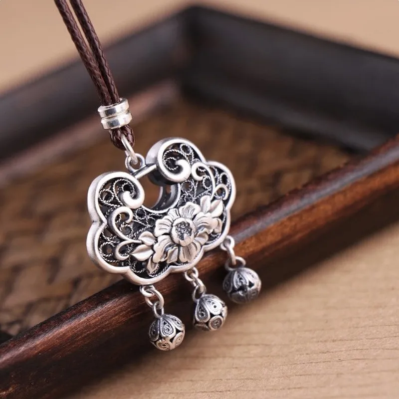 CUTE DAME S999 Sterling Silver Necklaces Unisex Silver-1