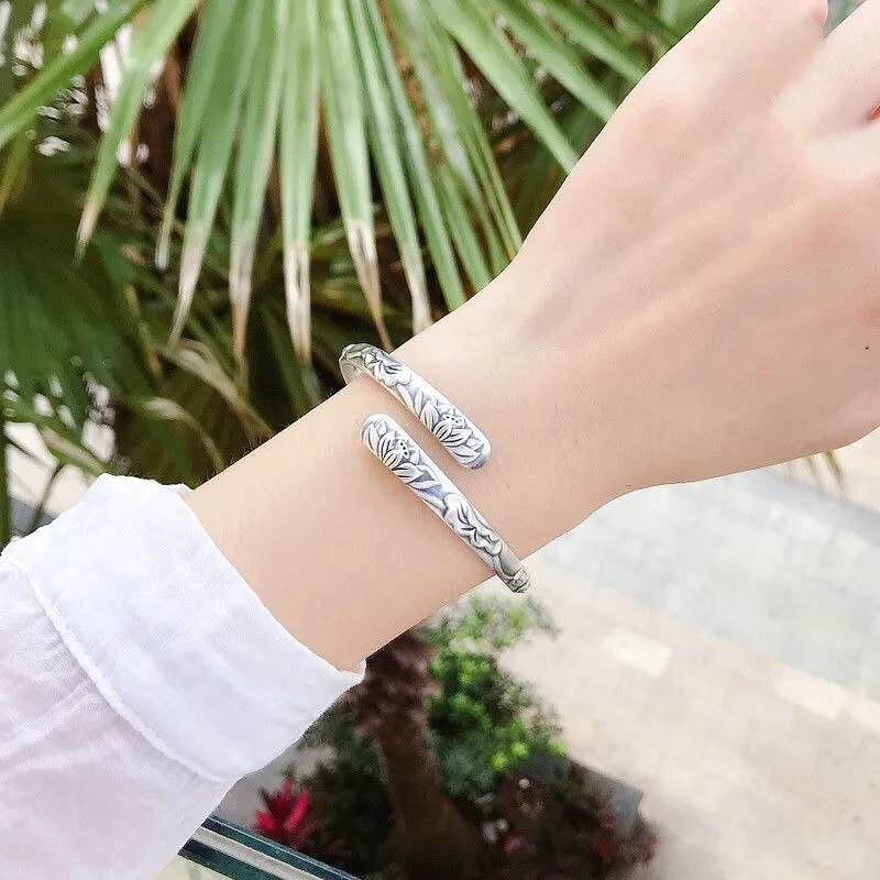 CUTE DAME S999 Sterling Silver Bracelets Women's Silver-2