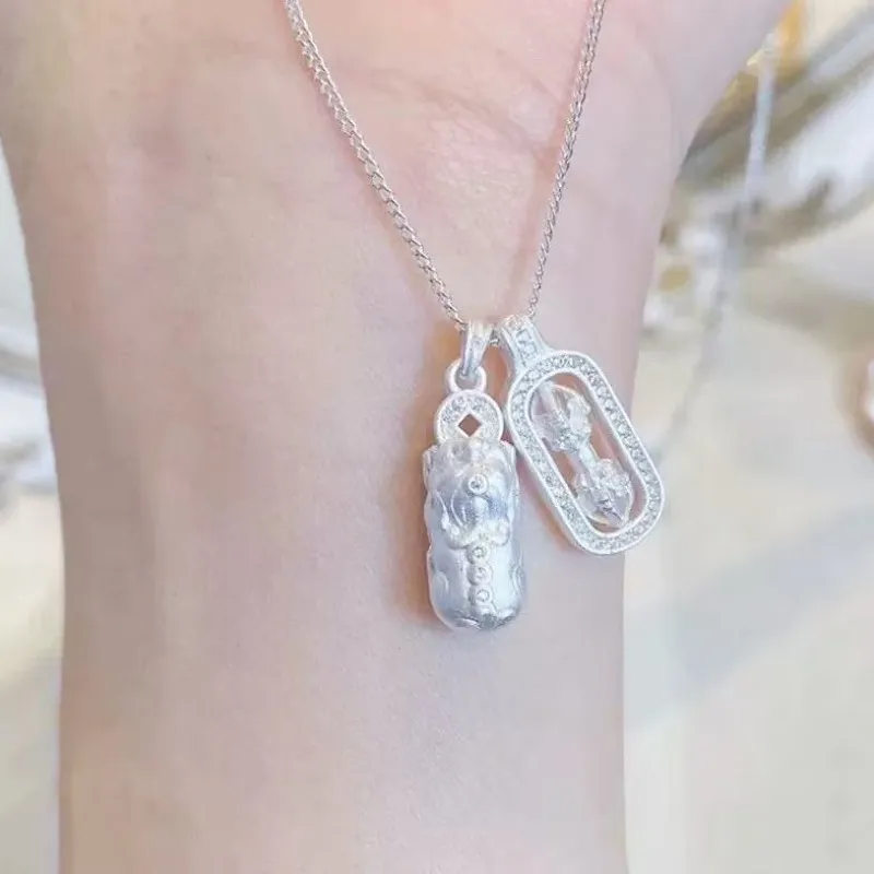 CUTE DAME S990 Sterling Silver Necklaces Women's Silver-1