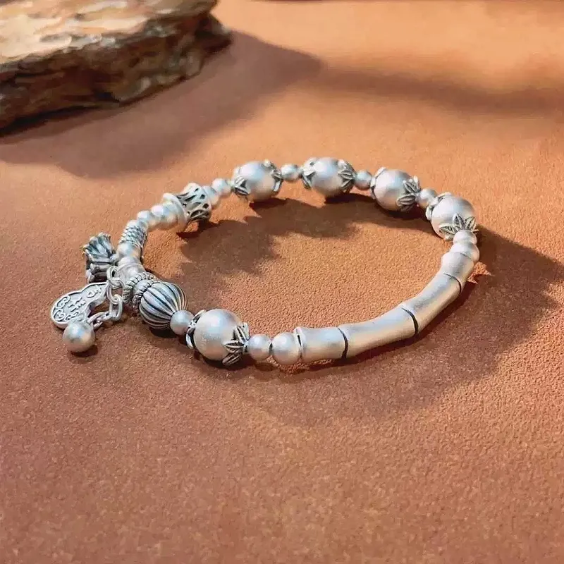 CUTE DAME 999 Fine Silver Pure Silver Bracelets Women's Silver-4