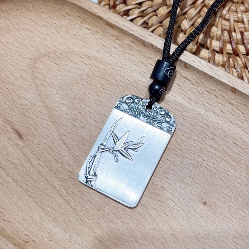 CUTE DAME S999 Fine Silver Sterling Silver Necklaces Unisex Silver-1