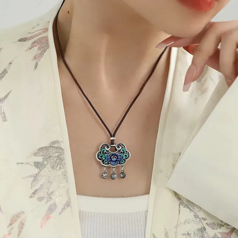 CUTE DAME S999 Fine Silver Necklaces Women's Silver-2