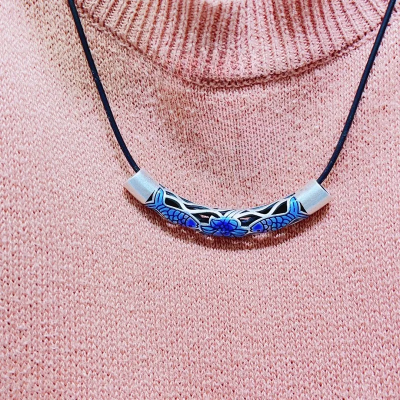 CUTE DAME S 990 Silver Necklaces Unisex Silver-2