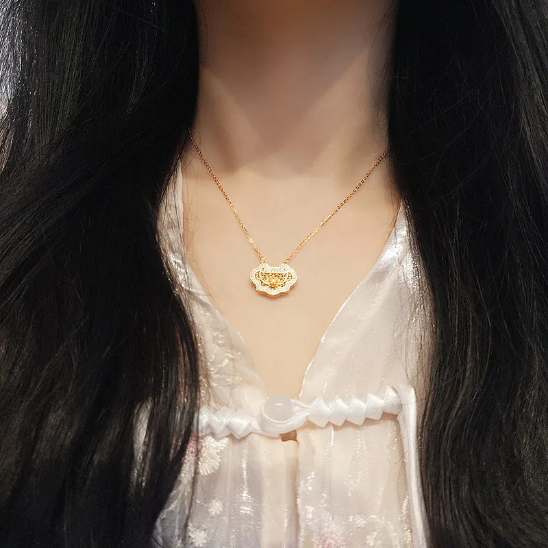 CUTE DAME 925 Sterling Silver Necklaces Women's-3