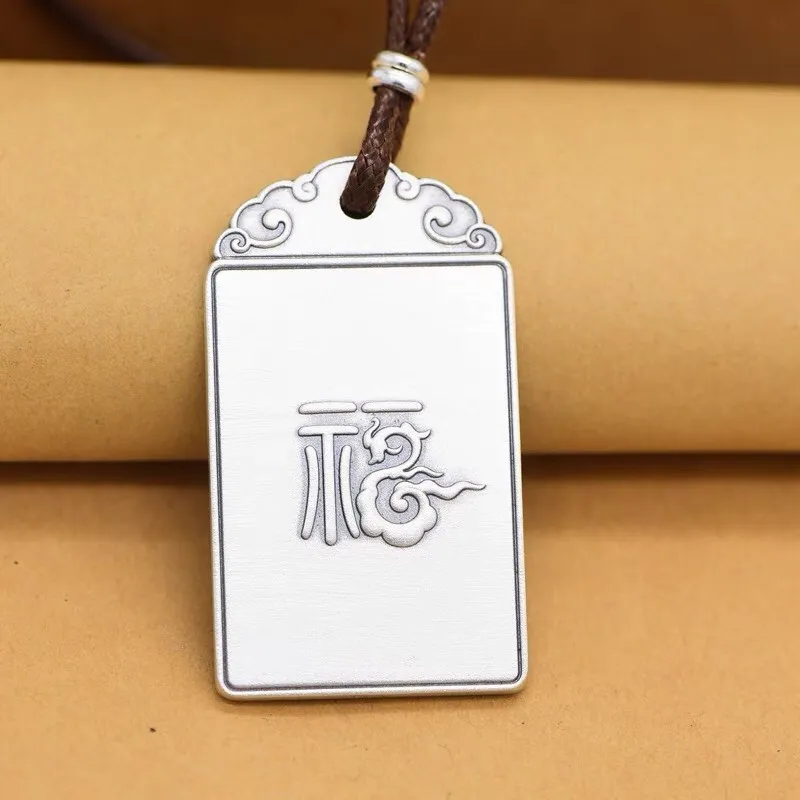 CUTE DAME 999 Fine Silver Necklaces Unisex Silver-3
