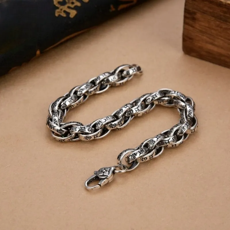 CUTE DAME 925 Sterling Silver Bracelets Unisex Silver-2