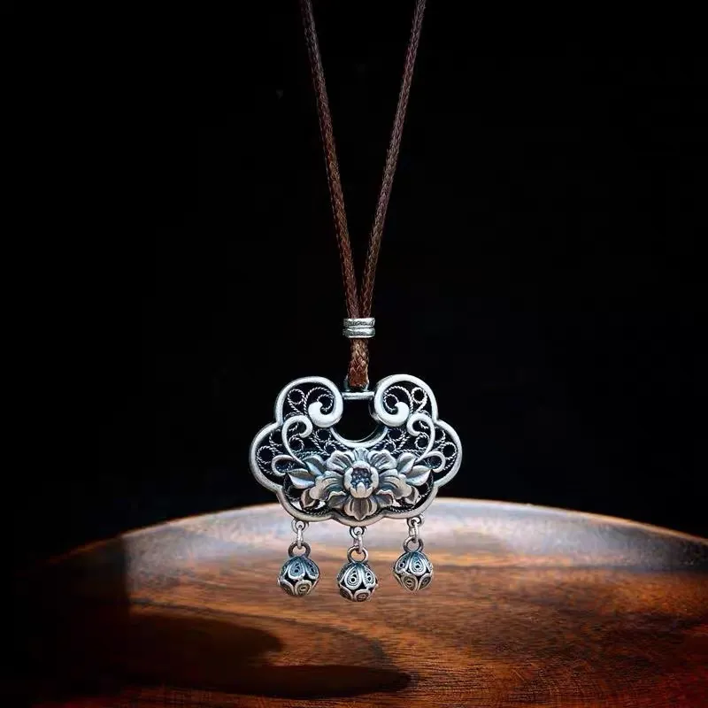 CUTE DAME S999 Sterling Silver Necklaces Unisex Silver-2
