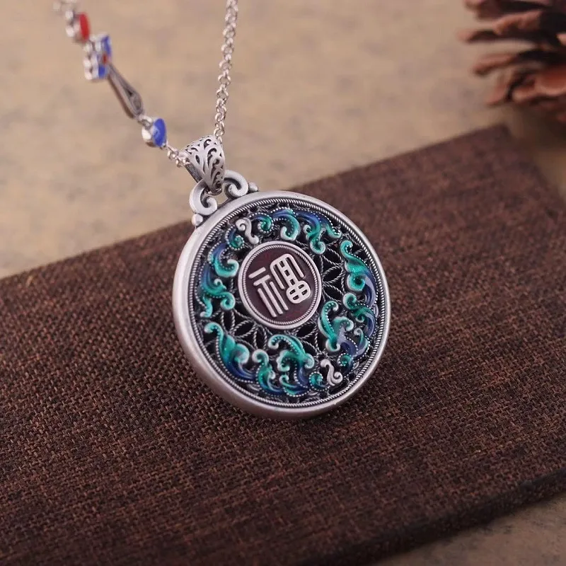 CUTE DAME S999 Sterling Silver Necklaces Unisex Silver-2