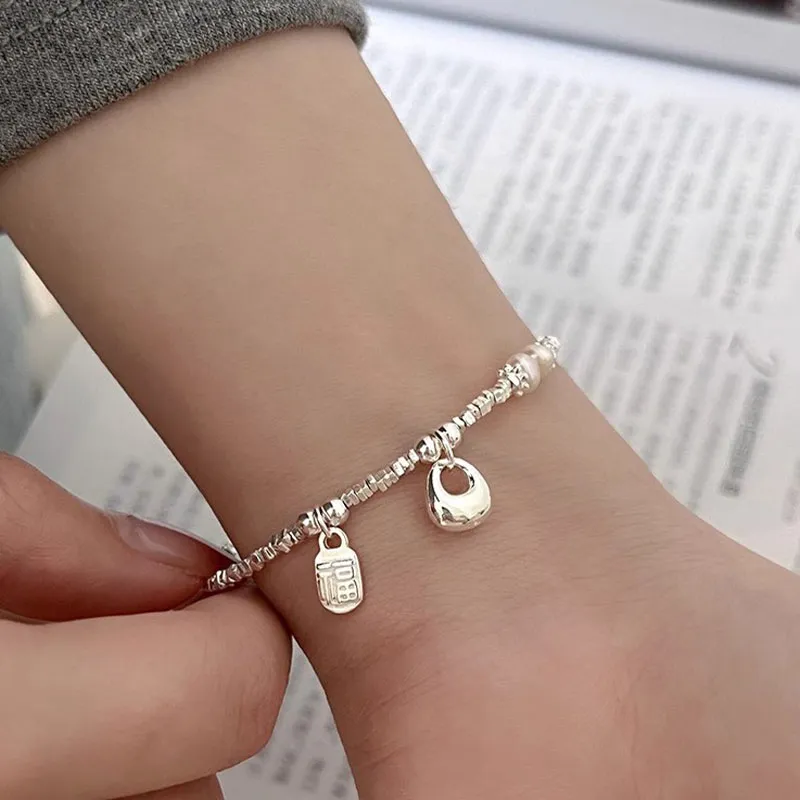 CUTE DAME Sterling Silver Bracelets Women's-4