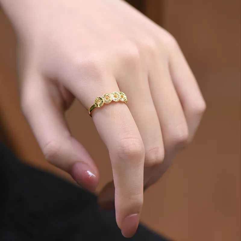 CUTE DAME 999 Fine Silver Rings Women's-4