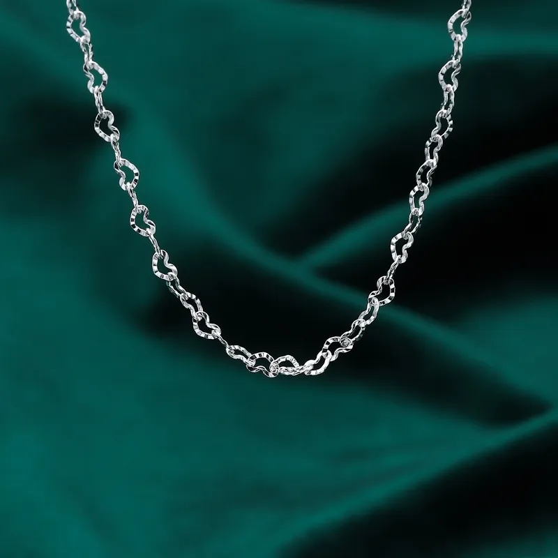 CUTE DAME S999 Sterling Silver Necklaces Women's Silver-1