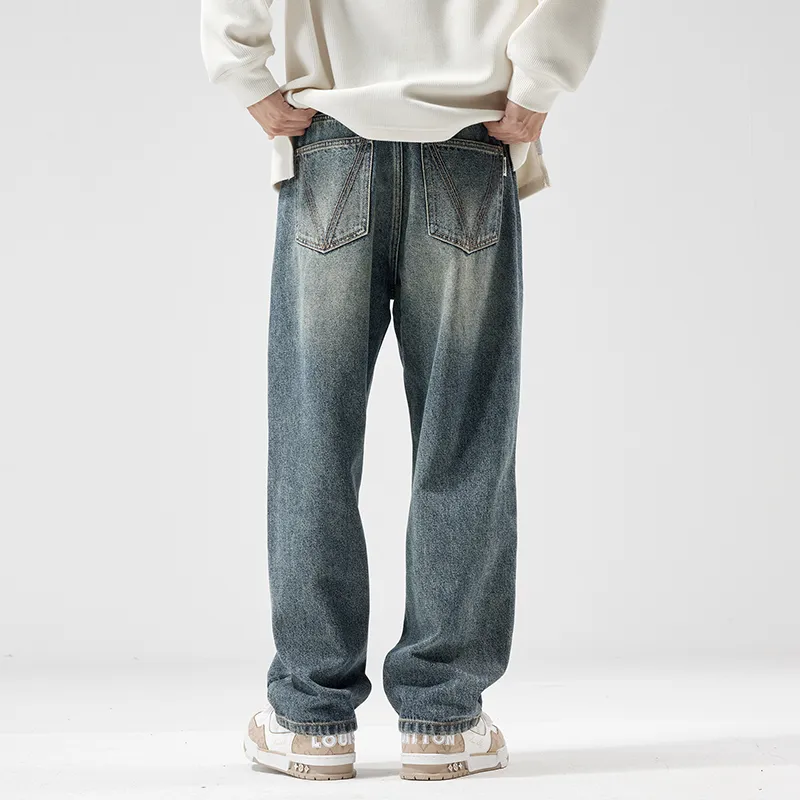 HIPANDA Jeans Men's Nostalgic Blue-10