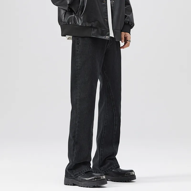 HIPANDA Jeans Men Black-5