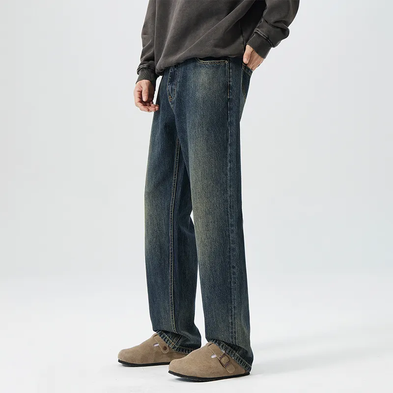 HIPANDA Jeans Men Blue-15