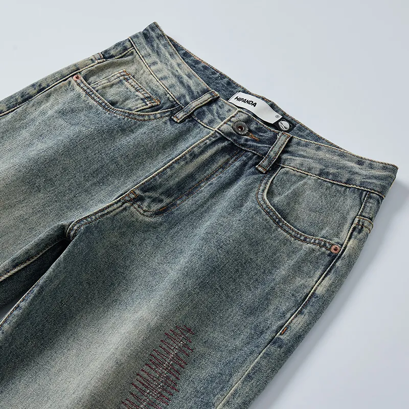 HIPANDA Jeans Men's Washed Color-3