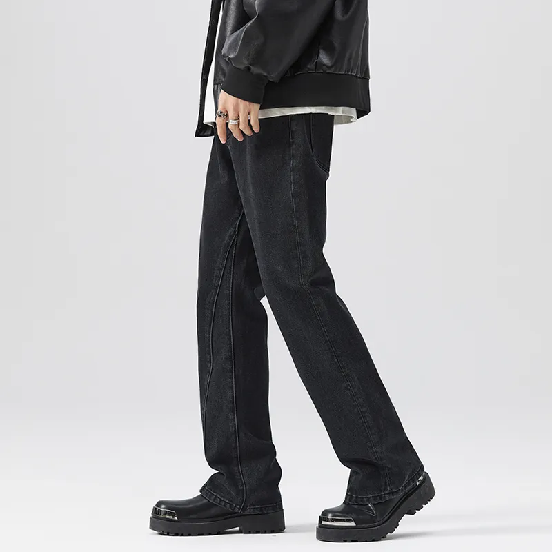 HIPANDA Jeans Men Black-4