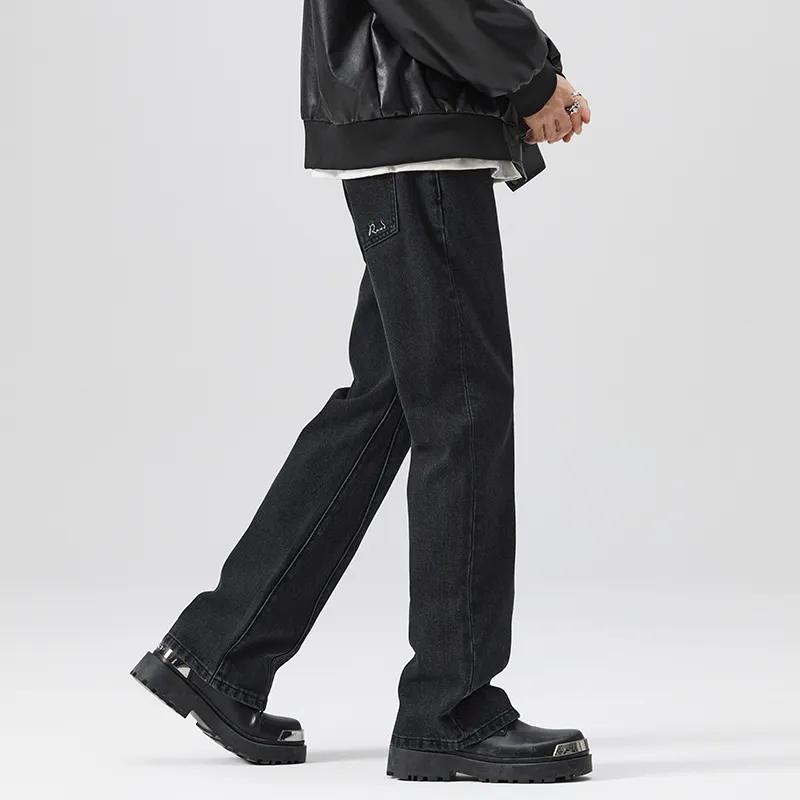 HIPANDA Jeans Men Black-7