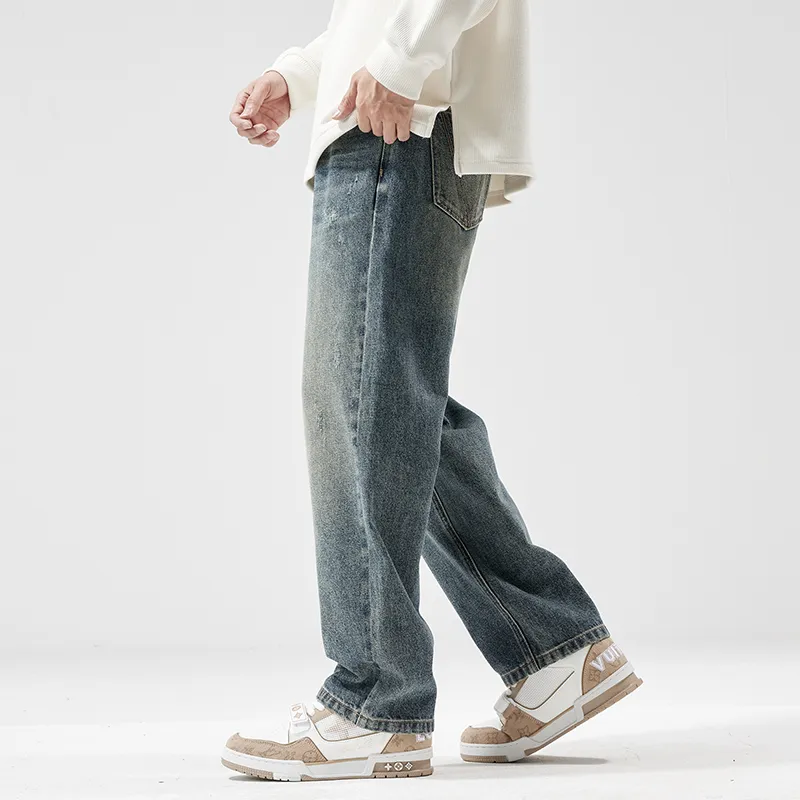 HIPANDA Jeans Men's Nostalgic Blue-8