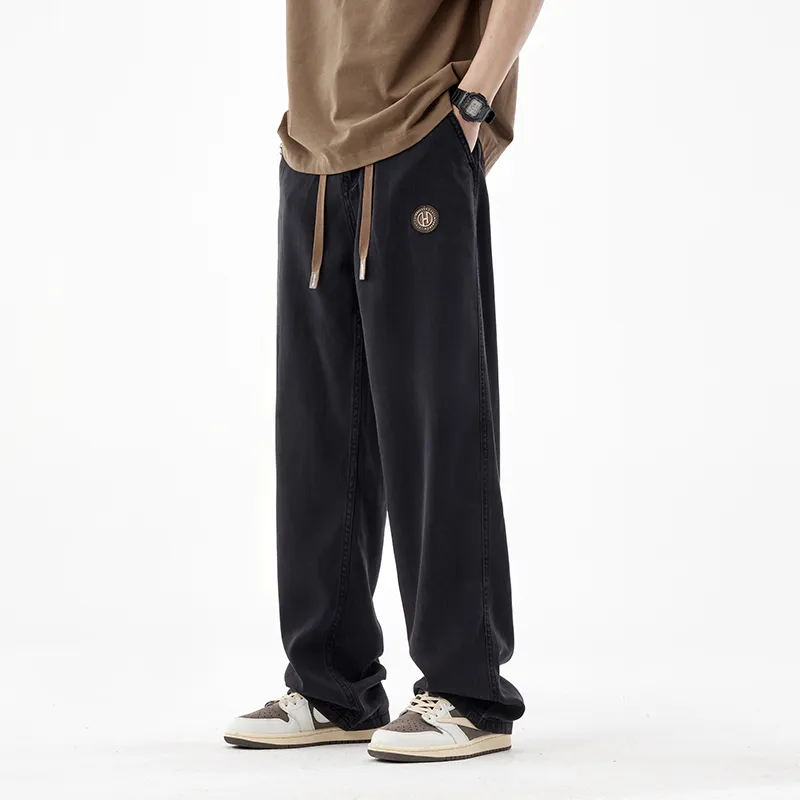 HIPANDA Jeans Men Black-6