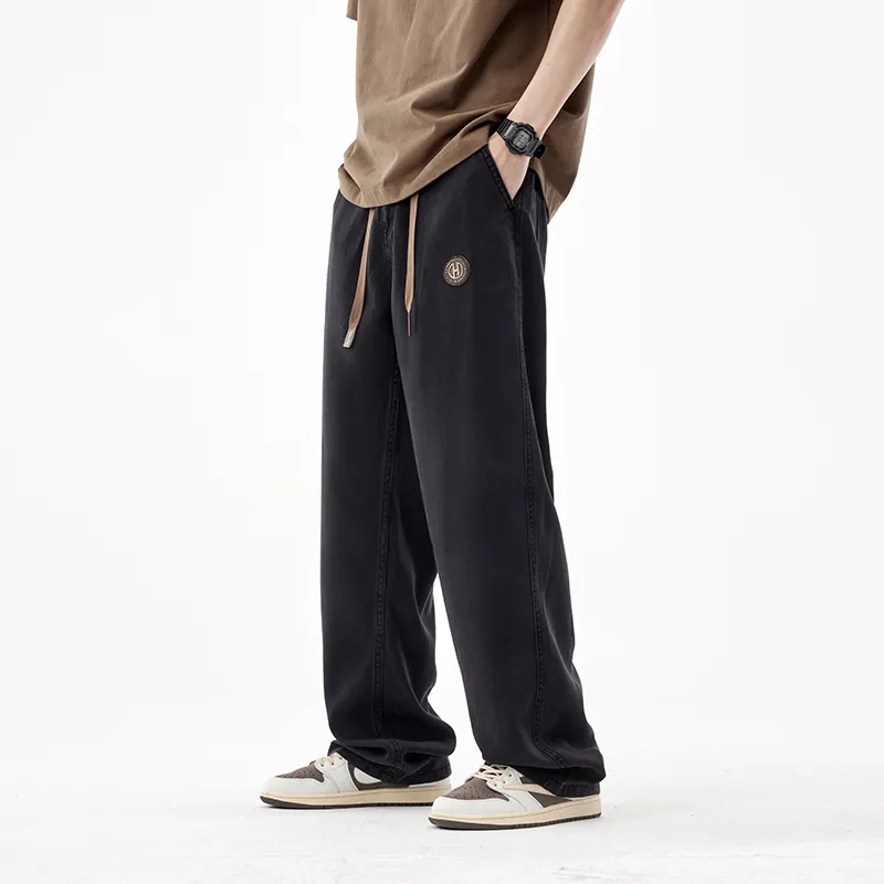 HIPANDA Jeans Men Black-2