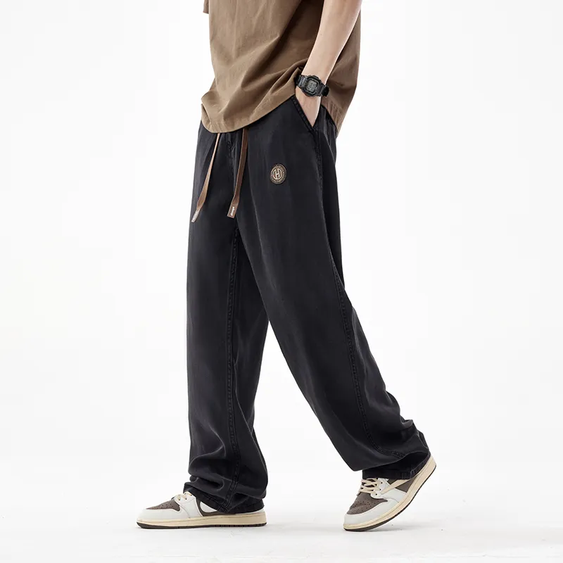 HIPANDA Jeans Men Black-3