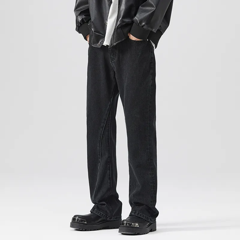 HIPANDA Jeans Men Black-3