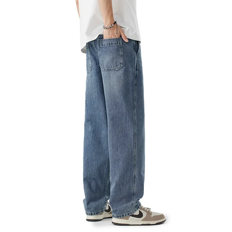 HIPANDA Jeans Men Blue-4