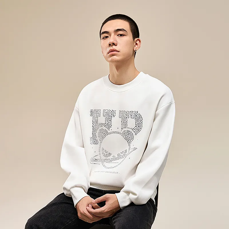 HIPANDA Sweatshirt Trendy Luxury Streetwear Loose Fit Top Unisex-10