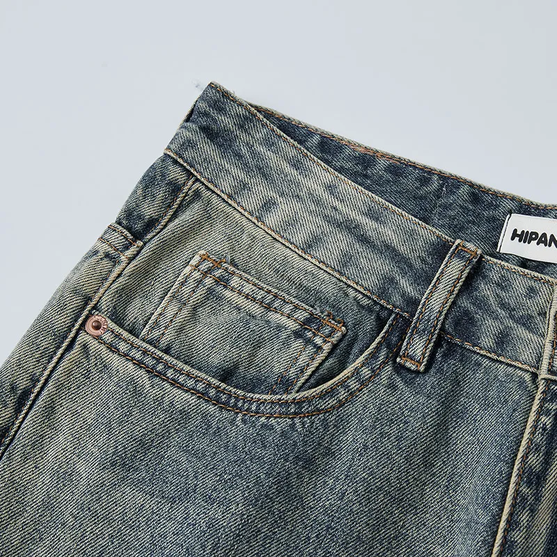 HIPANDA Jeans Men's Washed Color-4
