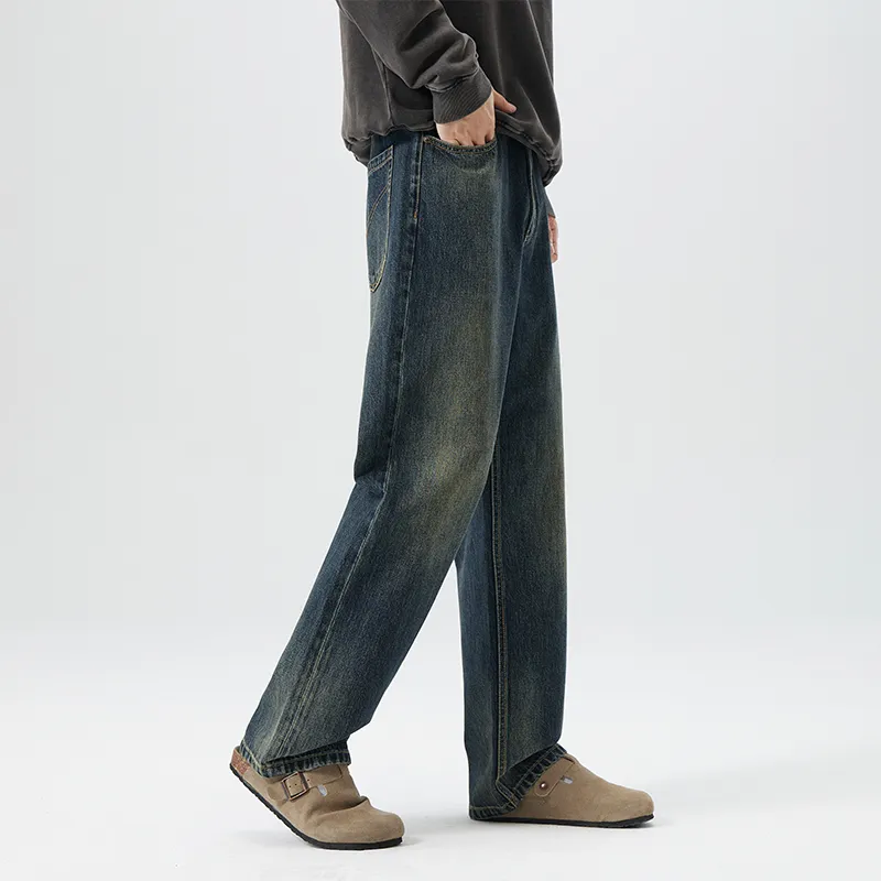 HIPANDA Jeans Men Blue-13