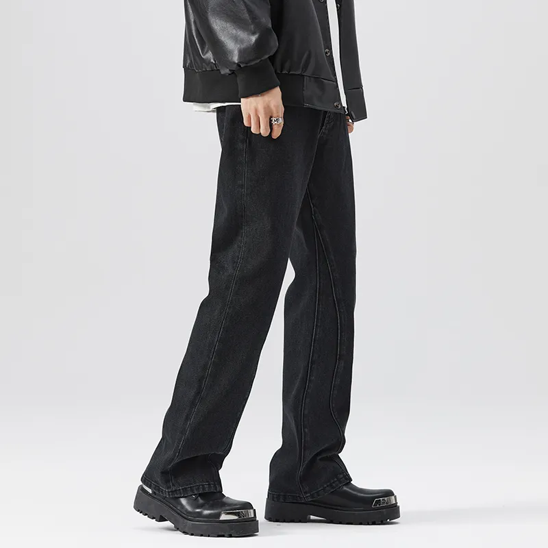 HIPANDA Jeans Men Black-6