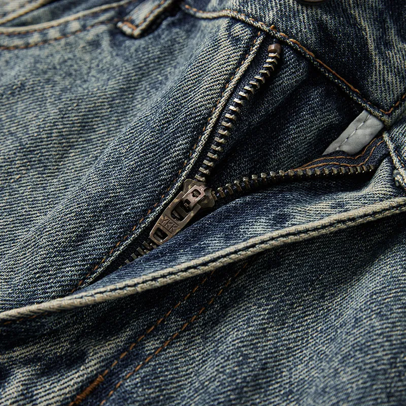 HIPANDA Jeans Men's Washed Color-5