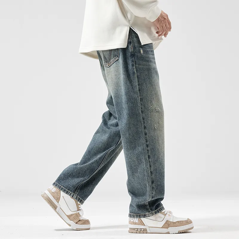 HIPANDA Jeans Men's Nostalgic Blue-9
