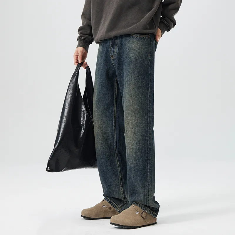 HIPANDA Jeans Men Blue-17