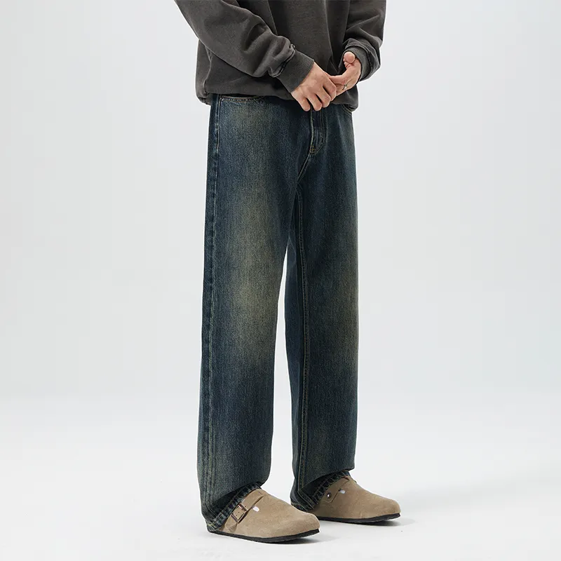 HIPANDA Jeans Men Blue-12