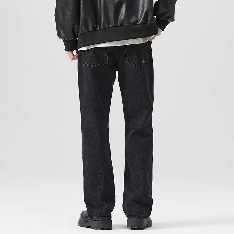 HIPANDA Jeans Men Black-8